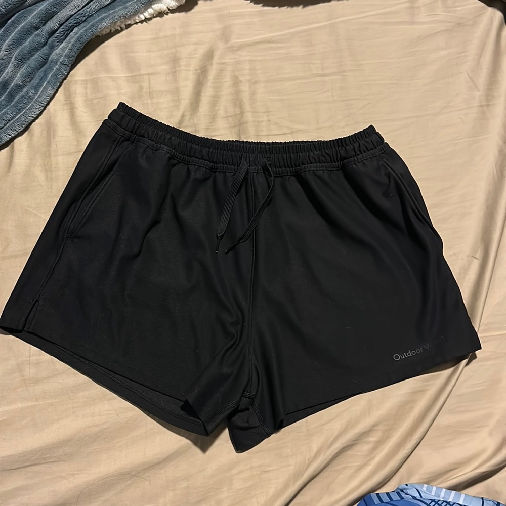 Outdoor voices womens black shorts